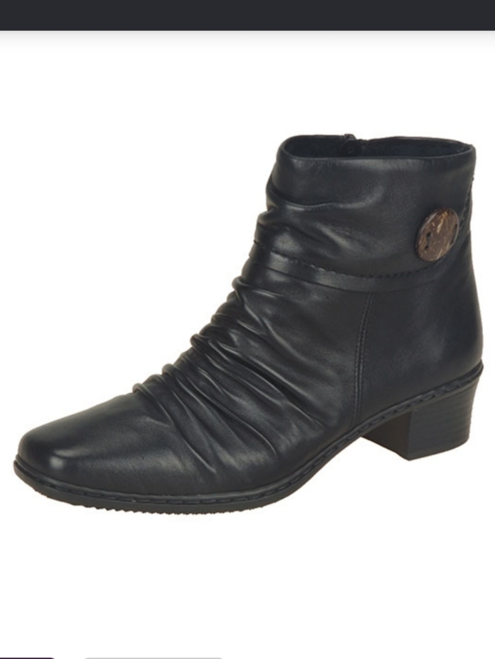 Rieker Black Slouchy Boots Size 40